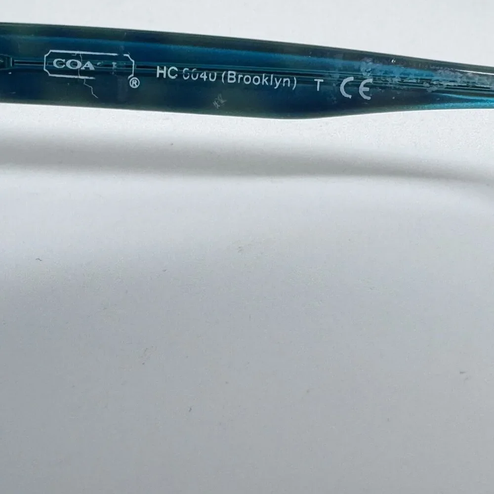 Coach HC 6040‎ Brooklyn Eyeglasses Frame, 5116 Tortoise / Teal, 52-16-135 H15991
